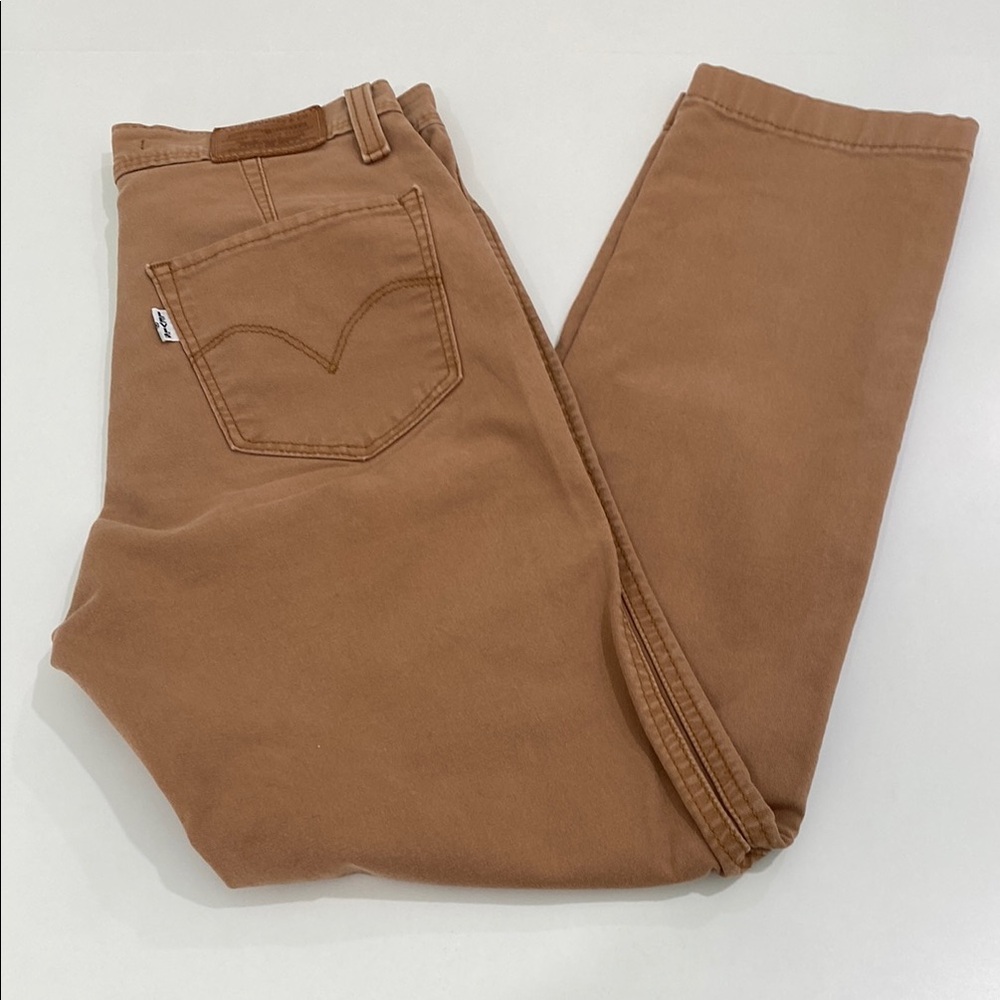 Levi’s 724 big E button fly high rise straight crop size 25